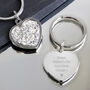 Personalised Diamante Heart Keyring, thumbnail 2 of 4