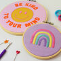 'Candy Rainbow' Mini Embroidery Craft Kit, thumbnail 2 of 2