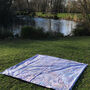Mendips And Glastonbury Family Pacmat Picnic Blanket, thumbnail 3 of 12