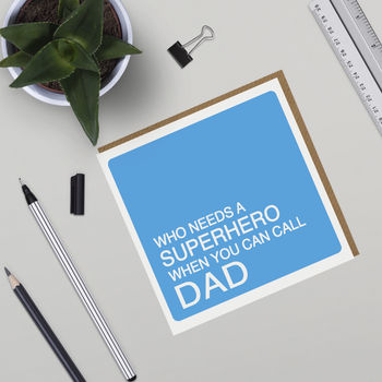 Superhero Dad Badge Card, 3 of 5