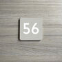 Stylish Small Square House Number, thumbnail 5 of 9