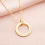 Eternal Ring Personalised Message Statement Necklace, thumbnail 3 of 9