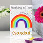 Personalised Rainbow Thinking Of You Card, thumbnail 2 of 6