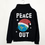 Peace Out Premium Christmas Slogan Hoodie, thumbnail 3 of 4