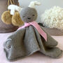 Cashmere Personalised Reindeer Baby Comforter, thumbnail 2 of 8