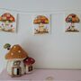 Whimsical Mushroom Decorative Bunting Garland, thumbnail 1 of 7