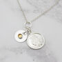 Sterling Silver St Christopher Birthstone Necklace, thumbnail 6 of 9