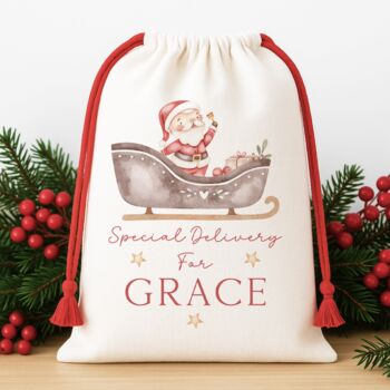 Personalised Child's Christmas Sack, 2 of 5