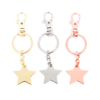 Heart And Star Metal Keyring, 2 of 3