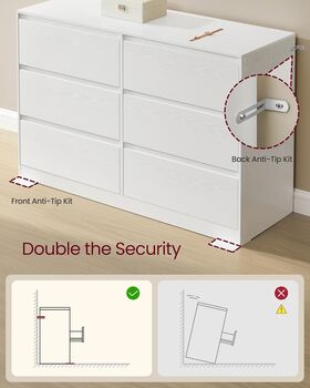 Chest Of Drawers Storage Dresser Unit, 4 of 5