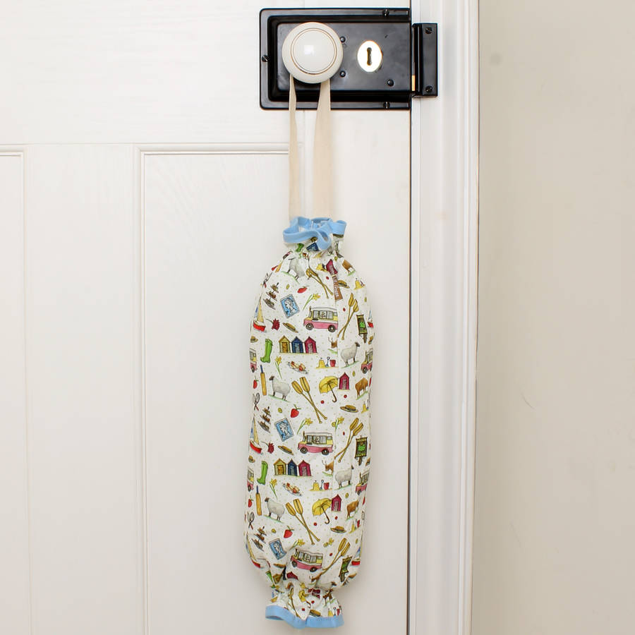 brilliantly british plastic bag holder by milly green
