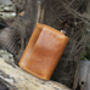 Woman's Medium Size Vintage Tan Leather Purse Wallet, thumbnail 6 of 8