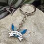 Carpe Diem Seize The Day Latin Motto Enamel Keyring, thumbnail 1 of 2