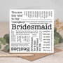 Bridesmaid Card, thumbnail 1 of 5