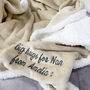 Personalised Neutral Super Soft Winter Blanket, thumbnail 3 of 12