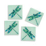 Dragonfly Coaster Set, thumbnail 6 of 12