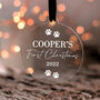 Puppy's First Christmas Personalised Dog Decoration, thumbnail 4 of 11