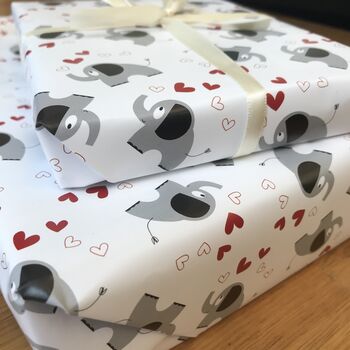 Elephant Wrapping Paper Or Gift Wrap Set, 2 of 12