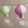 Set Of Five Pastel Hot Air Balloon Lanterns, thumbnail 4 of 4