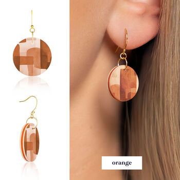 Abstract Circle Earrings | Four Colours Available, 5 of 7