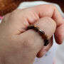 Tiger’s Eye Thumb Ring With Pouch And Info Card, thumbnail 4 of 6