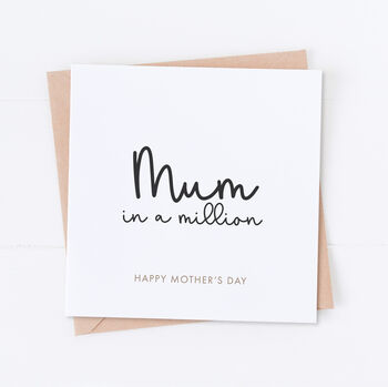 Mum In A Million Mother's Day Card, 2 of 2