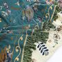 Double Sided Flower And Bird Sofa Bedspread Blanket, thumbnail 4 of 6