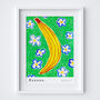 Banana Food Art Print Kitchen Fruit Poster, thumbnail 11 of 12