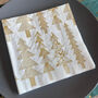 Gold Christmas Tree Luncheon Napkins Set Of 20, thumbnail 4 of 5