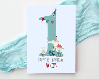 Personalised Children's Birthday Card Circus, 4 of 6