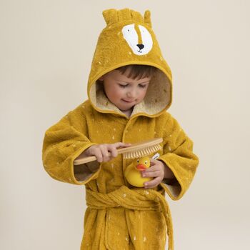 Personalised Trixie Lion Towelling Bathrobe, 2 of 10