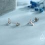 Marquise Cz Stud Earrings In Sterling Silver, thumbnail 2 of 12