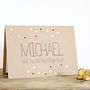 Personalised 'Be My Page Boy' Gold Dots Wedding Card, thumbnail 2 of 4