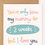 Personalised First Mother's Day Card For New Mum, thumbnail 5 of 6