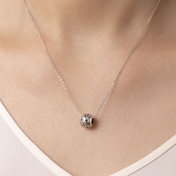October Birthstone Necklace Sterling Silver Birthday Gift, 2 of 5