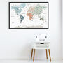 Educational Illustrated Kids World Map Scandinavian Neutrals, thumbnail 5 of 6