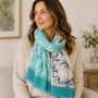 Bamboo Border Scarf, thumbnail 2 of 6