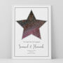 Personalised Star Map Print Celestial Star Design, thumbnail 4 of 12