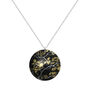 Willow Black Handmade Round Pendant Necklace, thumbnail 1 of 2