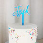 Name And Age Double Layered Cake Topper, thumbnail 2 of 7