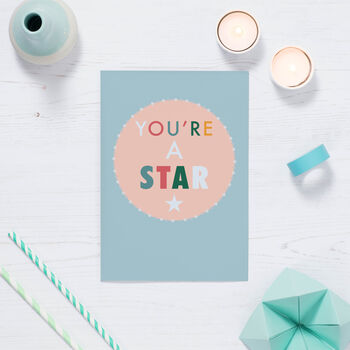 You're A Star Congratulations Card, 2 of 3