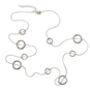 Single Chain Molten Halo Circle Necklace, thumbnail 4 of 7