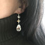 Mother Of Pearl Teardrop Earrings, thumbnail 2 of 4