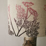 Linen Lampshade, Hand Printed, Botanical Print, thumbnail 5 of 8