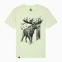 Moose Organic T Shirt Gift Men Women Unisex, thumbnail 4 of 4