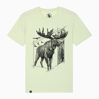 Moose Organic T Shirt Gift Men Women Unisex, 4 of 4