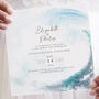 Ocean Road Wedding Invitation, thumbnail 1 of 6