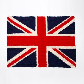 Union Jack Blanket Traditional Intermediate Knitting Kit, 5 of 12