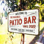 Personalised 'Patio Bar' Garden Sign, thumbnail 1 of 4
