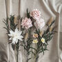 Vintage Style Paper Flower Bouquet With Dried Foliage, thumbnail 6 of 6